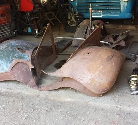 1934 ford sheet metal parts|1934 Ford steel front fenders.